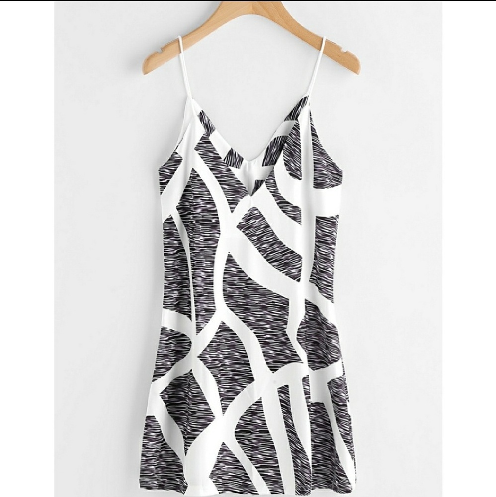 Fun Strappy Print Dress